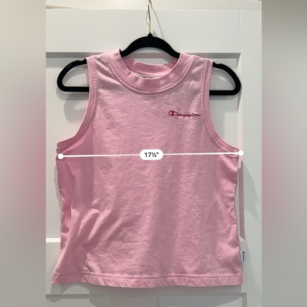 Champion | Womens Light Pink Sleeveless Tank Top- Small - Picture 4 of 6